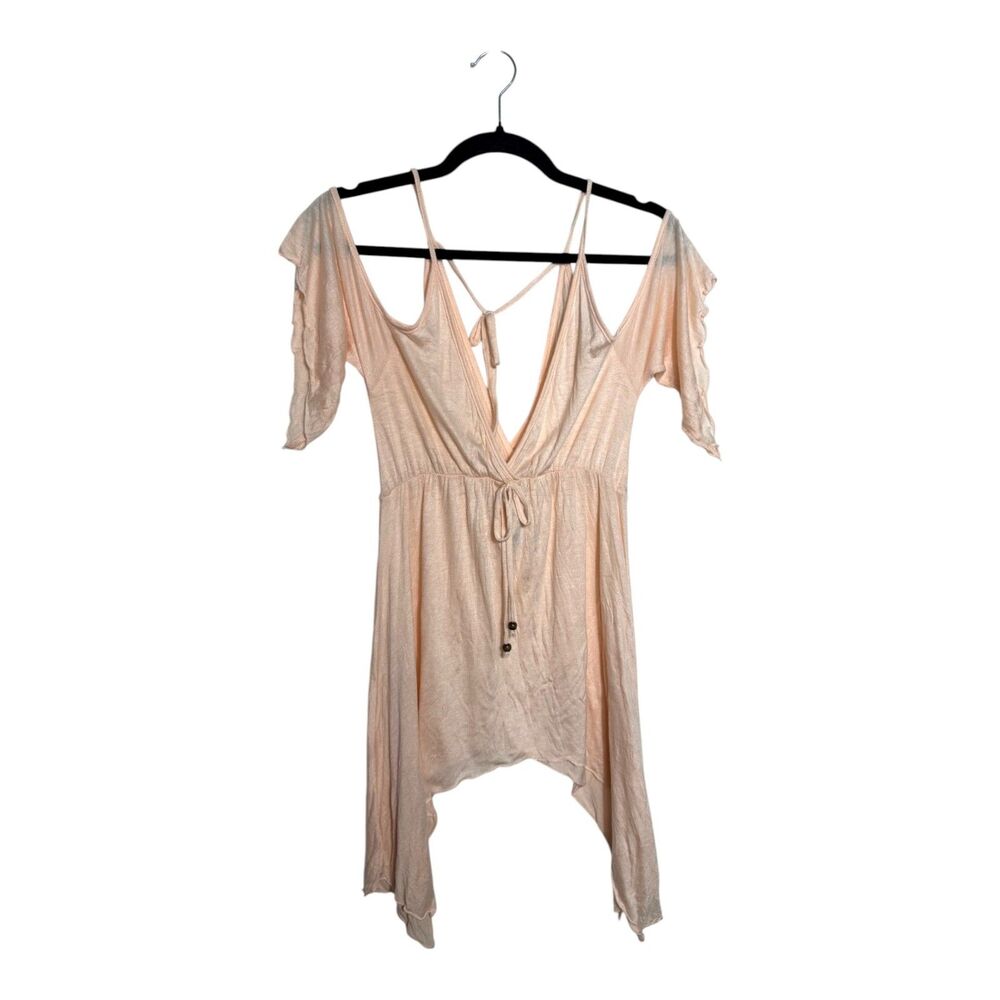 Jesse & J Vintage Y2K Fairy Ethereal Pink Asymmetric Top Medium NEW Deadstock